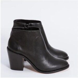 Loeffler Randall Ella black leather booties